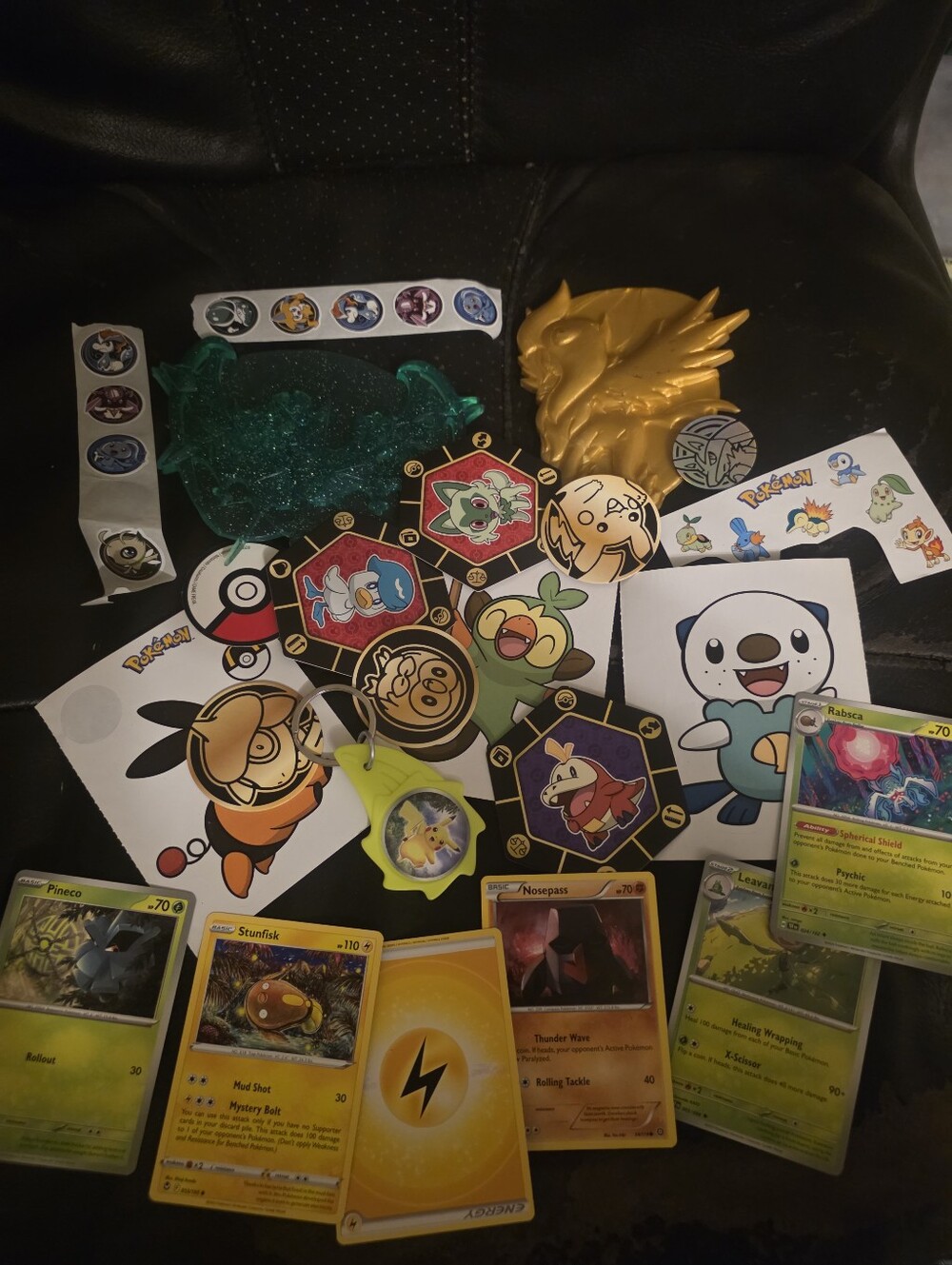 Pokémon Sticker & Card Lot with Assorted Characters